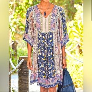 SUNDANCE My Favorite Dress PS Relaxed Fit Multicolor Paisley Dress